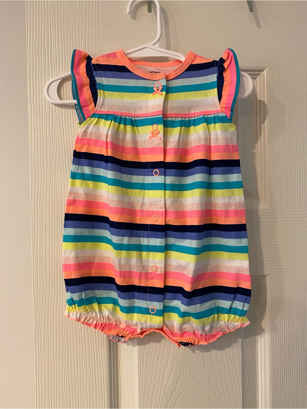 6 Month Button Up Onesie Romper